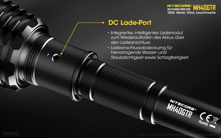 Actual product image Nitecore MH40GTR (25.70 cm, 1200 lm)