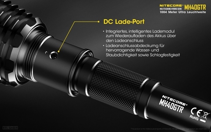 Actual product image Nitecore MH40GTR (25.70 cm, 1200 lm)