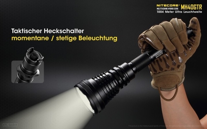 Actual product image Nitecore MH40GTR (25.70 cm, 1200 lm)