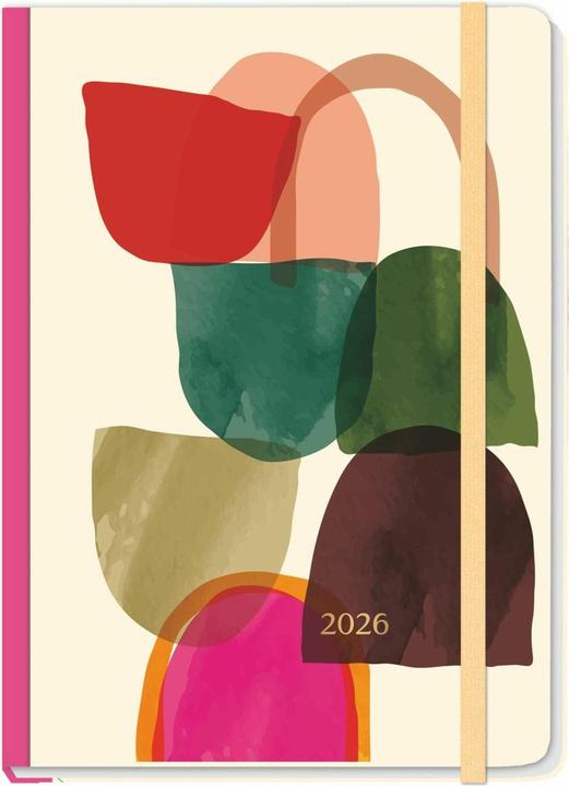 Actual product image Design Diary Abstract 2026 (A5, 1 week / 2 pages)