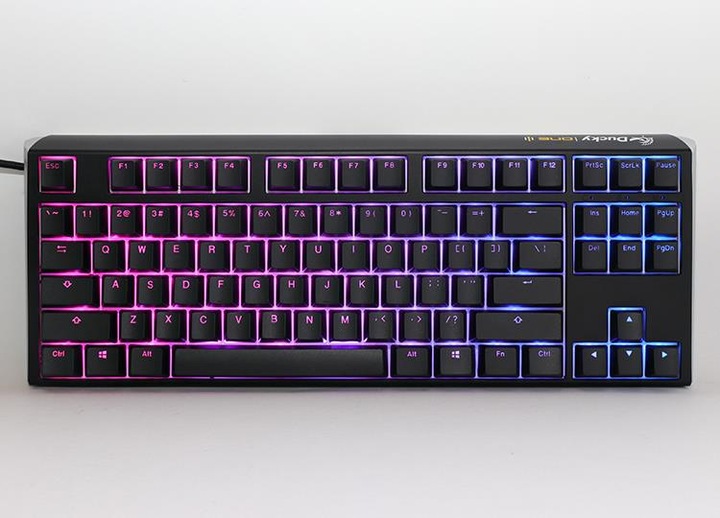 Productafbeelding Ducky One 3 Classic Zwart/Wit TKL Gaming Toetsenbord, RGB LED - MX-Clear (NL, Bedraad)