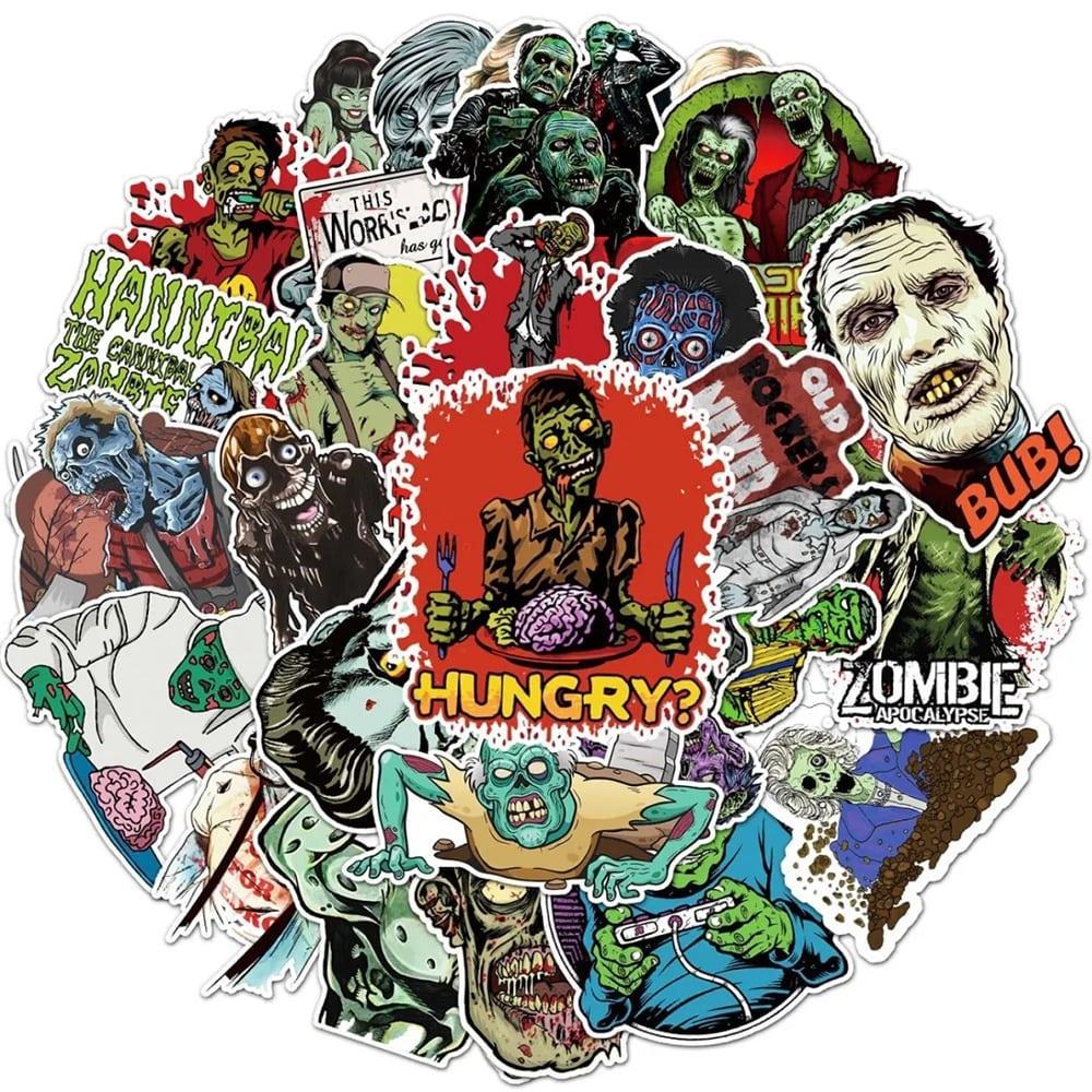 Thumbnail - JTI, Sticker, Aufkleber Zombie - 50 Stk
