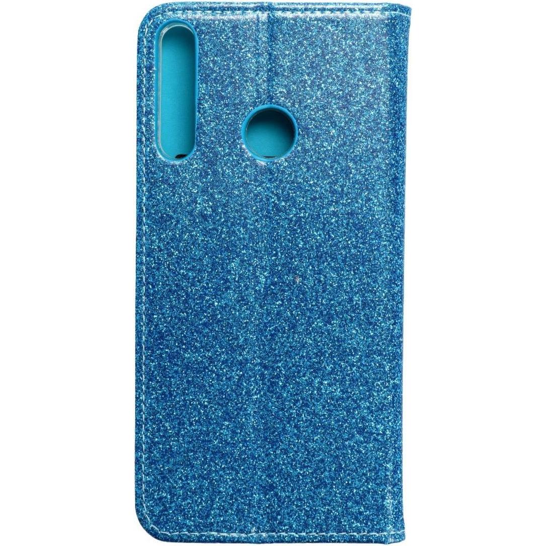 Thumbnail - König Design Huawei P40 Lite E Handyhülle Schutztasche Blumen Etuis Wallet Glitzer Blau Neu (Huawei P40 Lite E), Smartph...