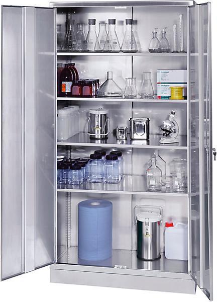 Image du produit kaiserkraft Armoire en acier inoxydable (100 cm, 195 cm)