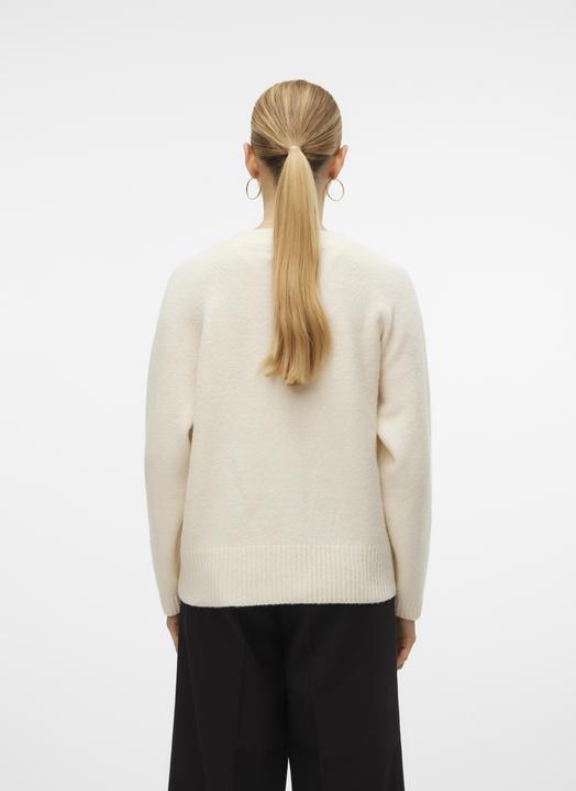 Produktbild Vero Moda Locker geschnitten V-Ausschnitt Gerippte Ärmelbündchen Strickjacke Strickjacke (L)