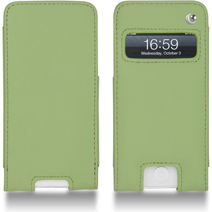 Noreve Lederschutzhülle (Apple iPhone 5), Smartphone Hülle, Grün