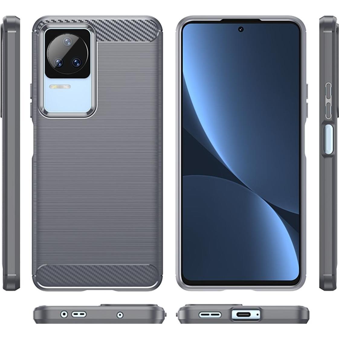 Thumbnail - König Design Hülle Handy Schutz für Sony OnePlus Realme Xiaomi Case Cover Bumper Carbon Optik (Xiaomi Poco F4), Smartpho...