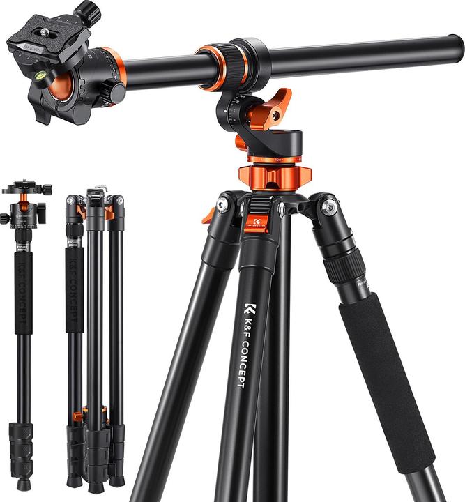 Actual product image K&F Concept T254A7 + BH-28L tripod head (Metal)