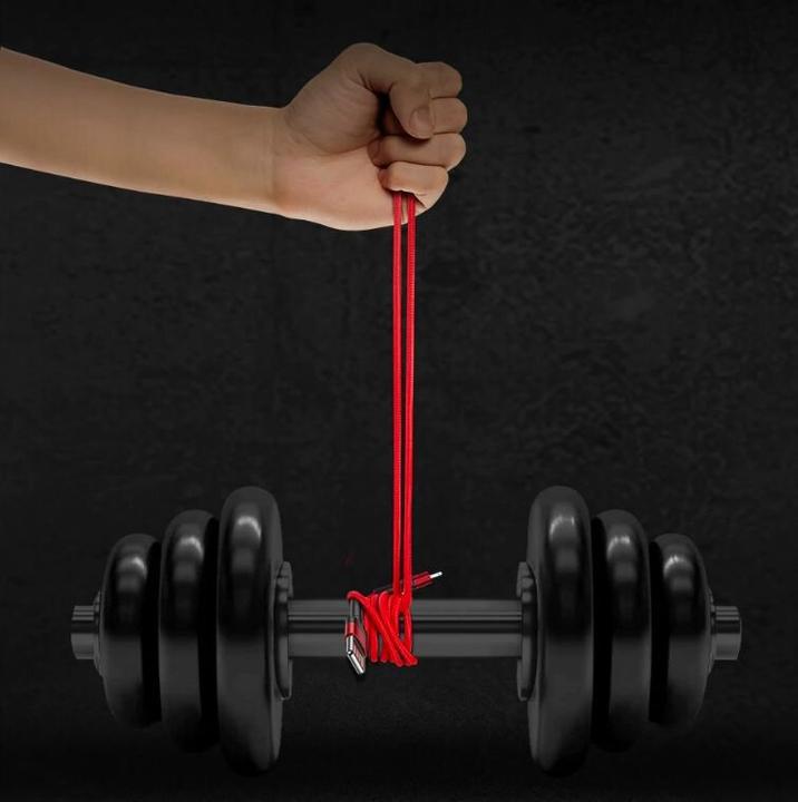 Actual product image Baseus Cafule Cablespecial editionUSB For iP 2.4A 1M Red+Black (1 m, USB 2.0, 18 W)