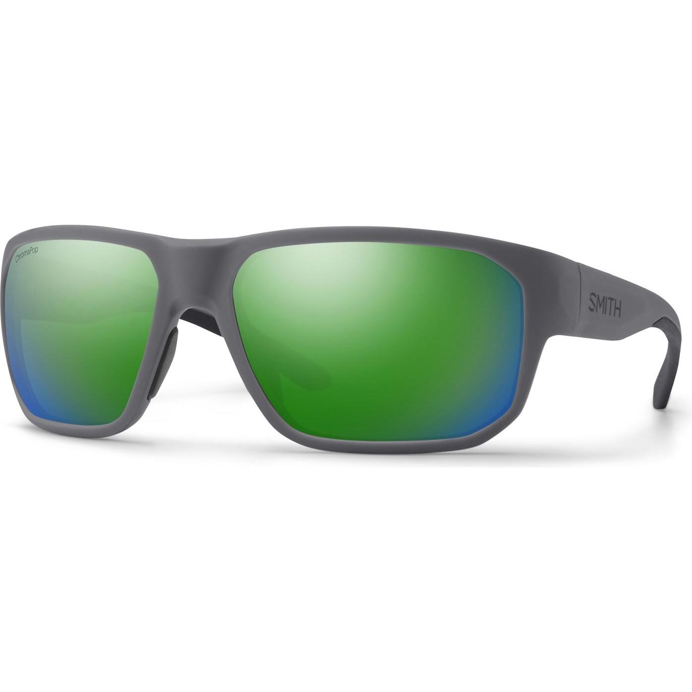 Smith, Unisex, Sportbrille, Arvo (Matte Cement, polarized green mirror), Grau