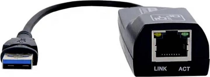 Produktbild Akyga AK-AD-31 - USB type A - RJ45 - 0,15 m - Schwarz (USB, RJ45 Gigabit Ethernet (1x))