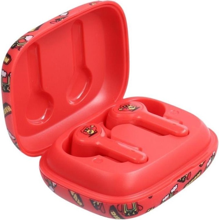 Jellie Monster Cuffie cablate Jellico auricolari wireless bluetooth TWS YLFS-06BT rosso (Nessuna soppressione del rumore, 5 h, Cablato)