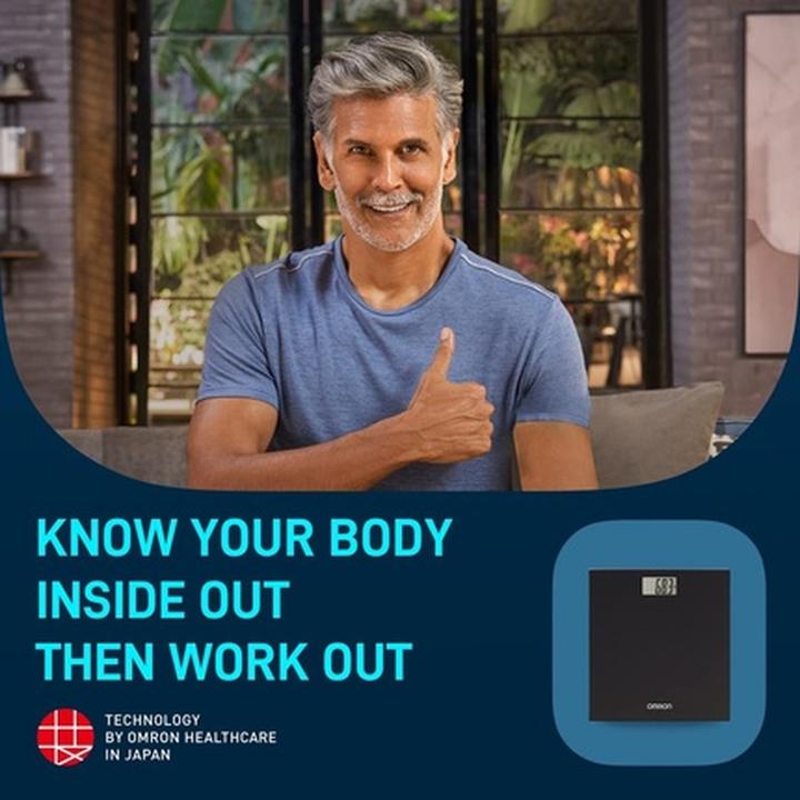 Produktbild Omron HN-289-E Black Electronic personal scale (150 kg)