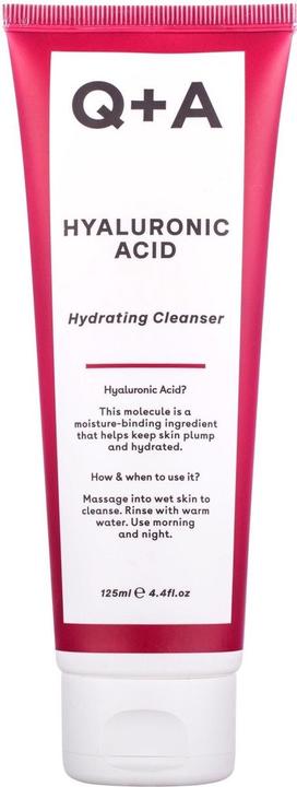Image du produit Q+A Nettoyant hydratant à l'acide hyaluronique (Lingettes nettoyantes pour le visage, 125 ml)