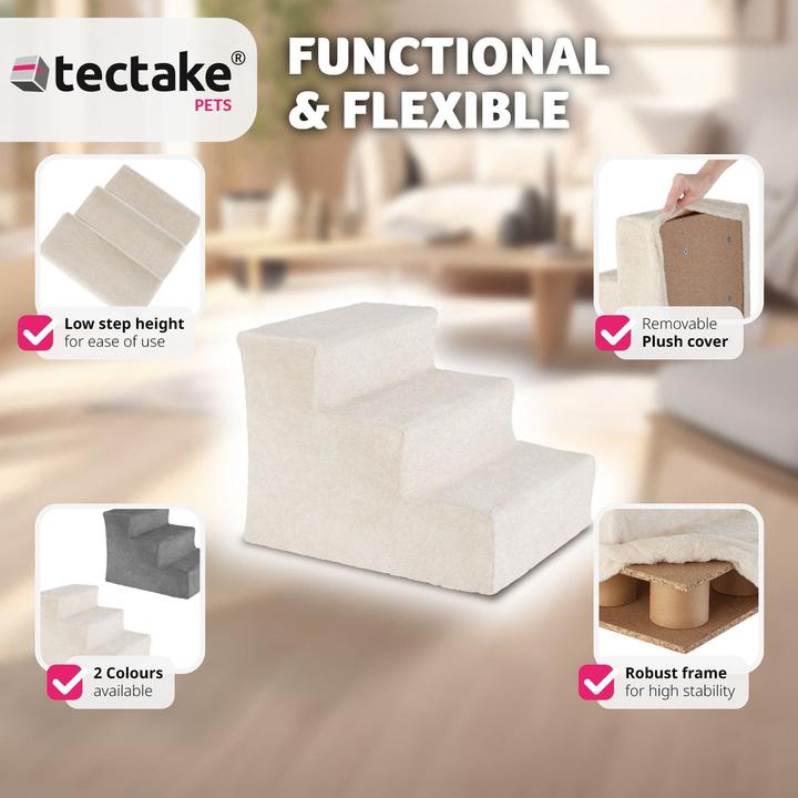 Produktbild tectake Haustiertreppe (Hund, Katze, Waschbar)