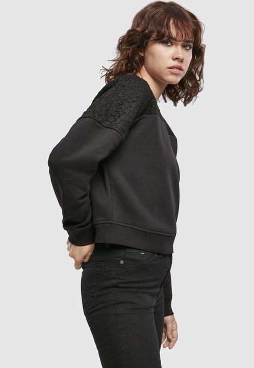 Produktbild Urban Classics Ladies Short Oversized Lace Inset Crew (M)