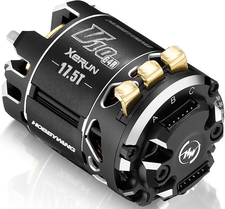 Actual product image Hobbywing Xerun V10 Brushless Motor G4R (2-3s) 17.5T Sensored for 1:10