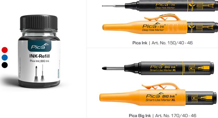 Actual product image Pica INK/BIG INK refill ink set blue (Blue)