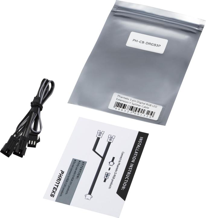 Produktbild Phanteks 3-Pin Digital Y-Splitter (RGB)