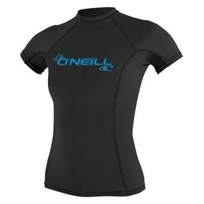 O'Neill, Damen, Badeshirts, Trikot Daen Basic Skins, Schwarz, (M)