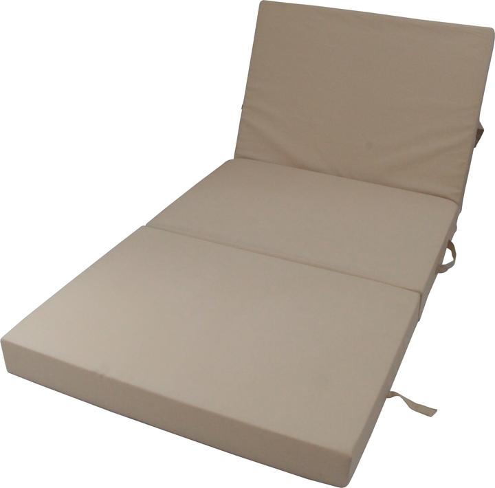 Produktbild Herlag Klappmatratze Senior beige, 195x85 cm, Campingmatratze, Faltmatratze