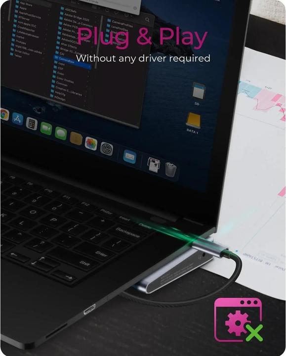 Produktbild Icy Box IB-DK2106a-CPD (USB-C, 6 Ports)