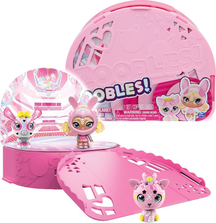 Produktbild Spin Master Zoobles Diva Ballerina Tanzstudio Spielset und Aufbewahrung mit 3 exklusiven Figuren