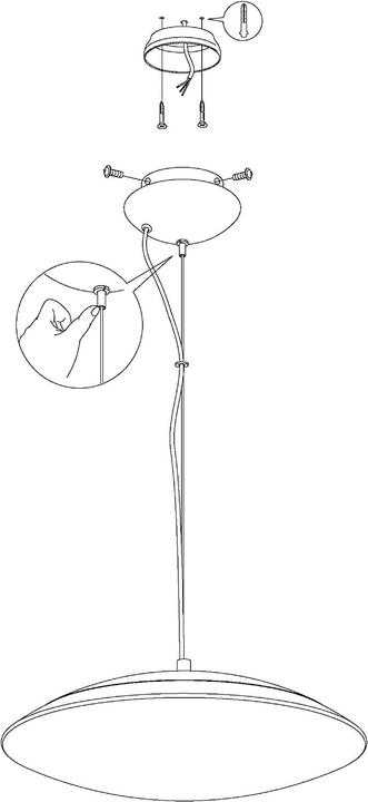 Produktbild EGLO FRATTINA-C Hängel. nickel-matt/weiss (3400 lm)