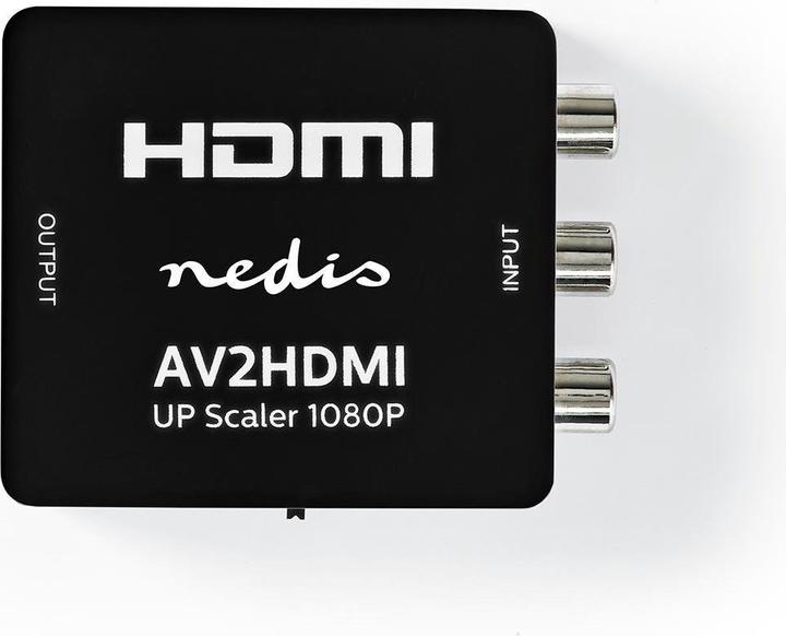 Actual product image Nedis HDMI T Converter 3X RCA Jack HDMIT Output 1-Way 1080p 1.65 Gbps ABS Anthracite