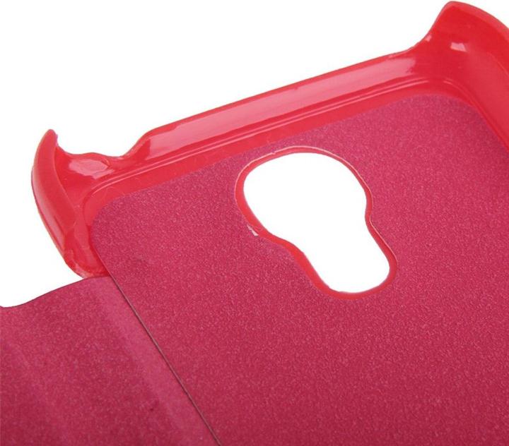 Actual product image König Design Mobile phone cover case for Samsung Galaxy S4 mini i9190 red brushed (Samsung Galaxy S4 mini)