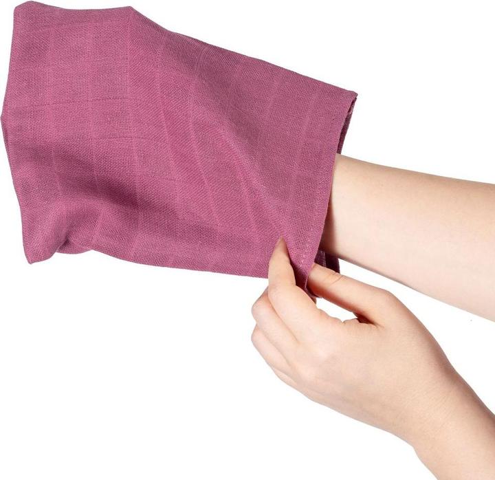 Image du produit Makian Gant de toilette & Gant de toilette bébé Gant de toilette en gaze, paquet de 8 15 x 20 cm - Orchidée
