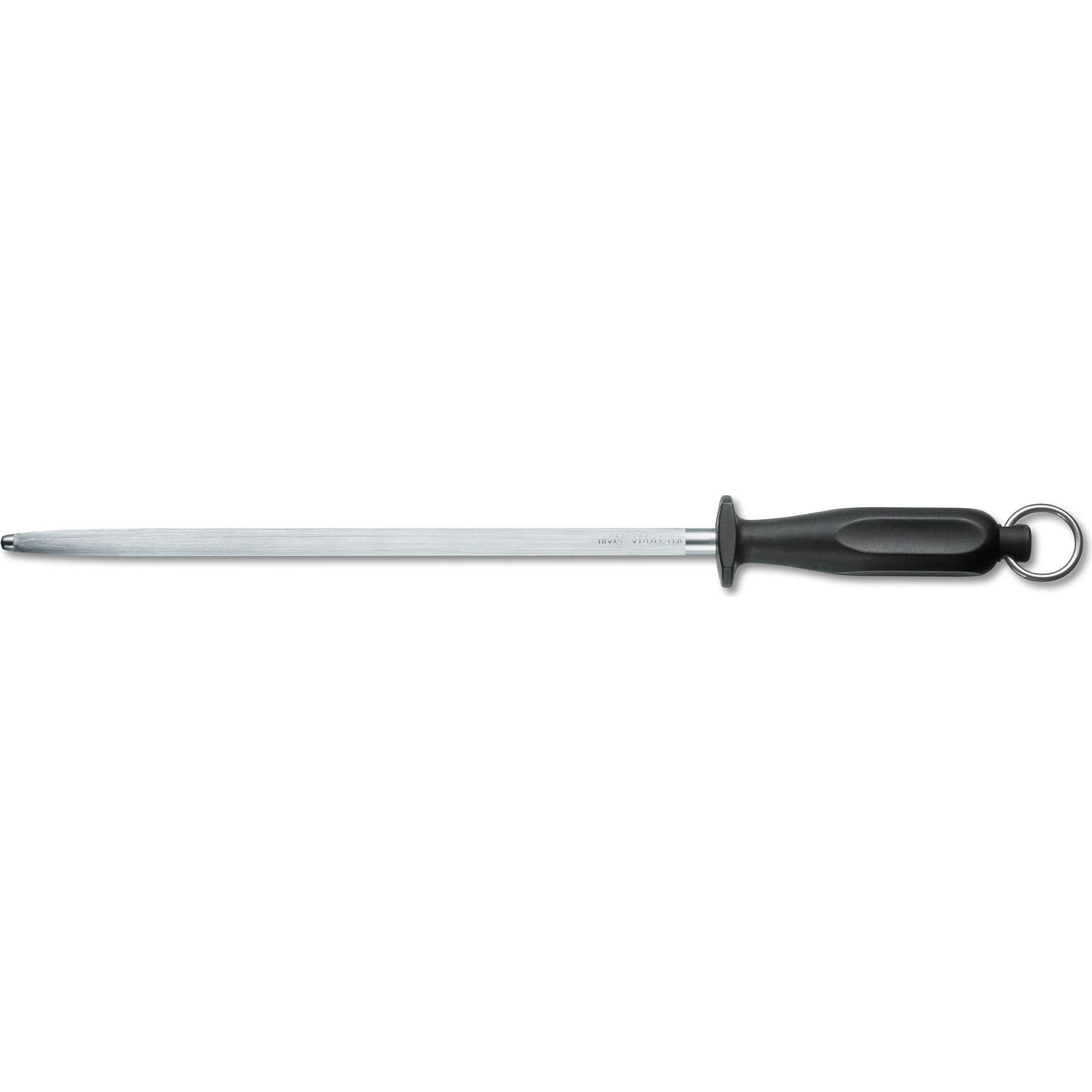 Thumbnail - Victorinox Erwachsene Schärfen Metzgerstahl 30 cm rund Nylongriff Schustermesser, weiss, Messerschärfer, Schwarz