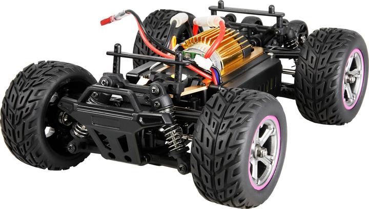 Image du produit Amewi MAX20 Monstertruck Brushed 4WD 1:20 RTR blau/pink (RTR Prêt à fonctionner)