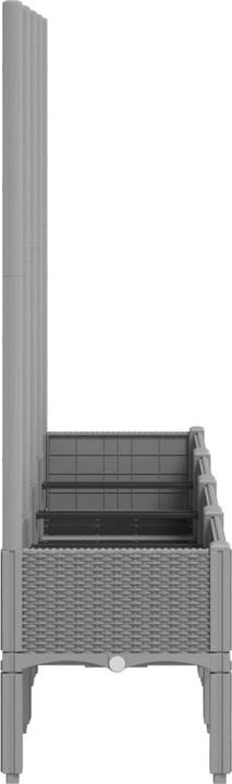 Produktbild vidaXL Pflanzkübel mit Rankgitter PP