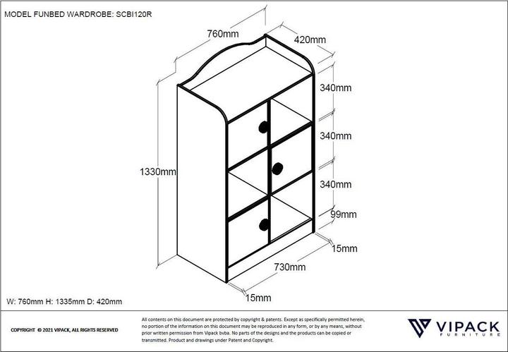 Image du produit Vipack Bibliothèque Auto Racer