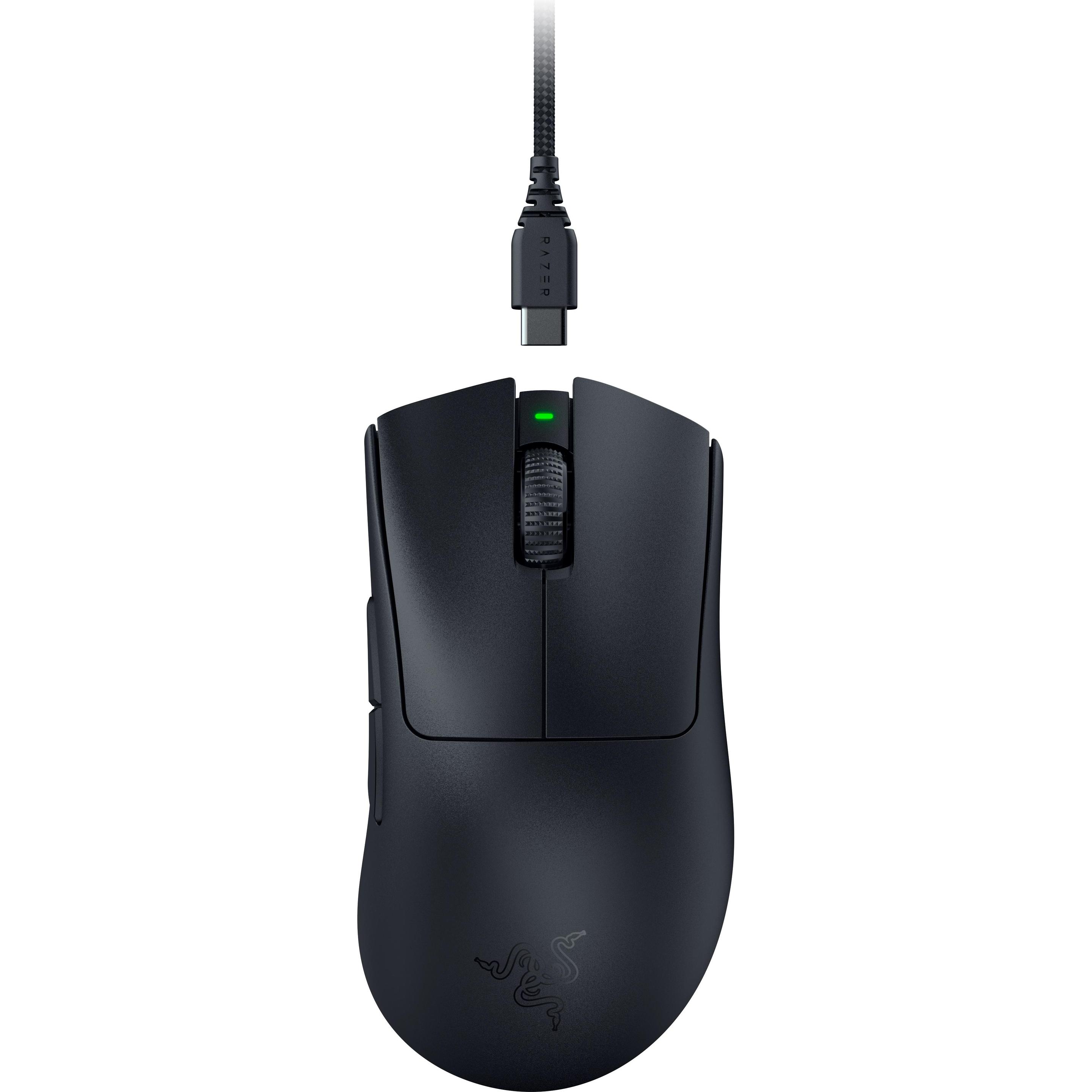 Razer DeathAdder V3 Pro (Kabelgebunden, Kabellos), Maus, Schwarz