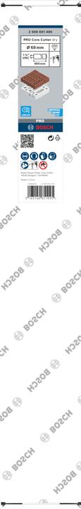 Image du produit Bosch Professional Zubehör PRO Core Cutter dry, 68 x 400 mm, 1 1/4 pouce UNC (68 millimètres)