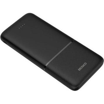 Thumbnail - Deltaco Powerbank 10,000 mAh, 2x USB-A 18 W, 1x USB-C PD 20 W - Black (10000 mAh, 20 W, 37 Wh), Powerbank, Schwarz