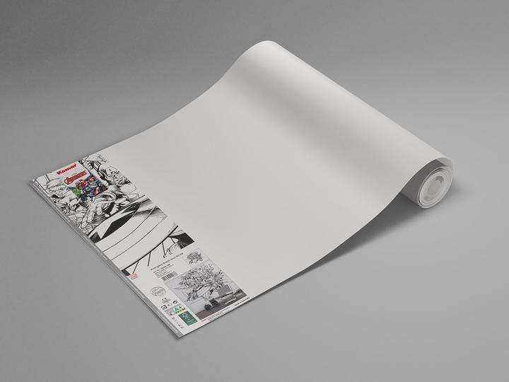 Actual product image Komar Non-woven Into Adventure Avengers Black and White 6-panel wallpaper 300 x 280 cm (300 x 280 cm)