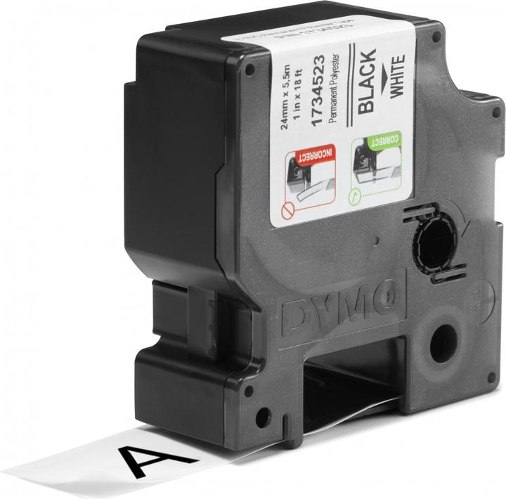Produktbild Dymo Rhino ID1 Polyesterband, weiss (2.40 cm, Mehrfarbig)