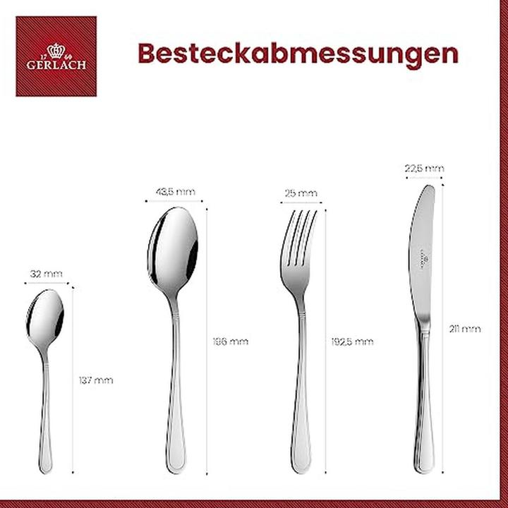 Gerlach Antica zestaw sztućców 68 szt. w pudełku (68 Piece, Cutlery set)