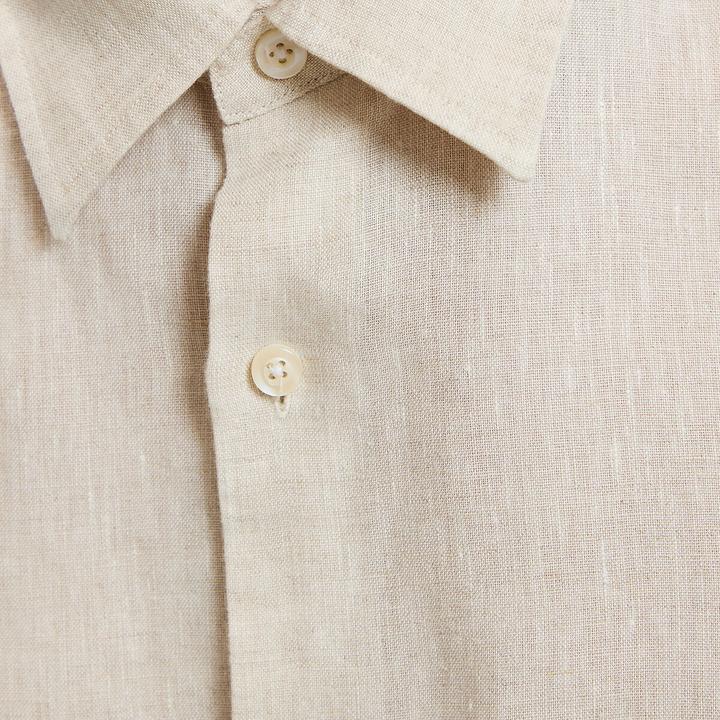 Produktbild La Redoute Collections Gerades Leinenhemd Signature mit langen Ärmeln (M)