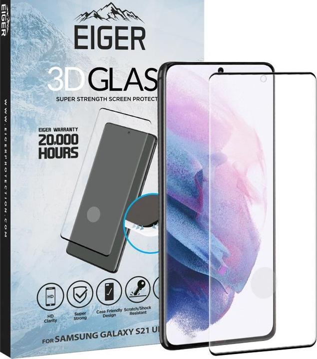 Produktbild Eiger Mountain Glass Clear Edge (1 Stk., Samsung Galaxy S21 Ultra)