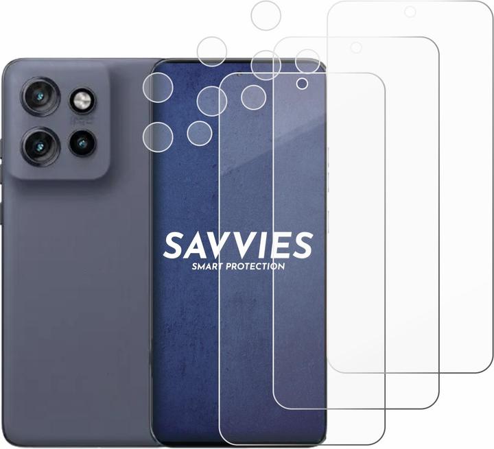 Immagine prodotto Savvies Panzer Schutzglas für Motorola Edge 50 Neo (Display+Kamera) Schutzfolie Displayschutz Display (3 pz., Motorola Edge 50 Neo)