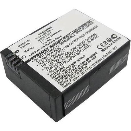 CoreParts Camera Battery for Giroptic (Akku), Kamera Stromversorgung, Schwarz