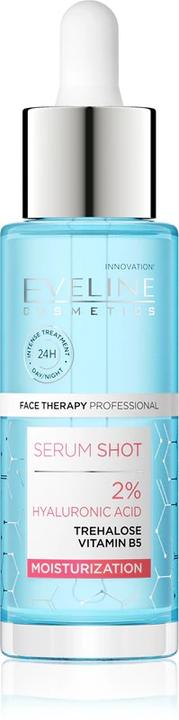Eveline Serum Shot 2% Hyaluronic Acid Moisturizing And Smoothing Face Serum 30Ml (30 ml)