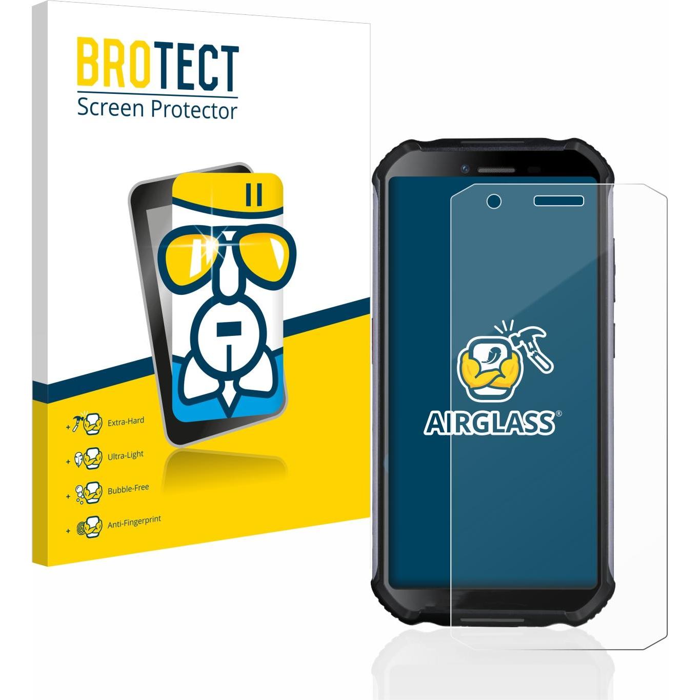 BROTECT AirGlass Panzerglasfolie (1 Stück, CAT S41), Smartphone Schutzfolie, Transparent
