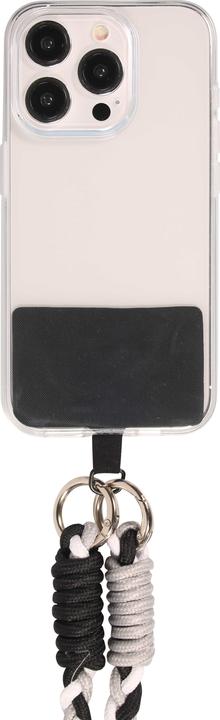 PhoneLook Lanière universelle pour smartphone cordon tressé tricolore en tissu élastique