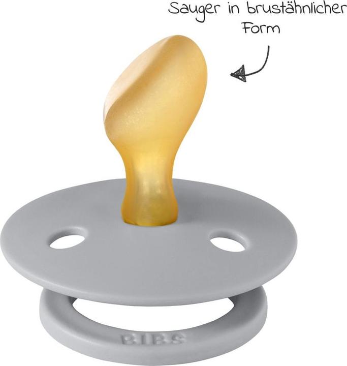 Produktbild Bibs Colour Latex Schnuller (anatomisch, 6-18 Monate), Cloud & Vanilla (2x, 6 - 12 Monate)