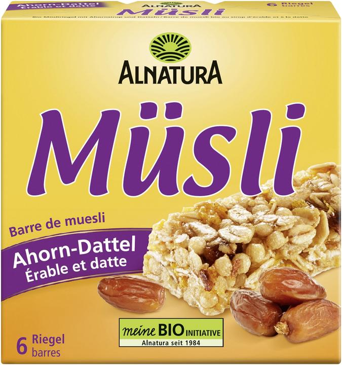 Alnatura Organic Muesli Bar Maple Date 150g (150 g)